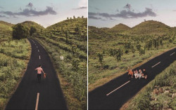 Eksotisme Gunung Bagus Gunungkidul, Tiap Bulan Bisa Berubah Pemandangan