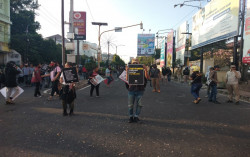 Tetap Taat Protokol, Mahasiswa di Jogja Turun ke Jalan Protes RUU Omnibus Law