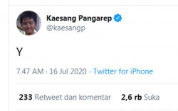 Anak Presiden Memang Beda, Hanya Nge-tweet Satu Huruf, Kaesang Dapat 2.500 Suka