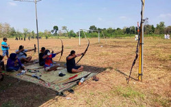 Warga Bendung Gunungkidul Rutin Latihan Jemparingan