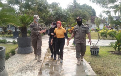 Begini Simulasi Operasi Patuh Protokol Kesehatan Covid-19 di Bantul, Tak Pakai Masker Akan Disidang
