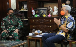 Andika Perkasa Sambangi Ganjar Pranowo untuk Minta Masukan Pemulihan Ekonomi Nasional