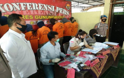 Pasutri di Gunungkidul Simpan Sabu di Dalam Buah Pisang