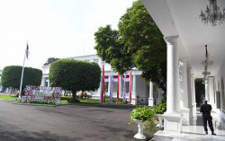 Foto-Foto Kesunyian Saat Perayaan HUT ke-75  Kemerdekaan RI di Istana