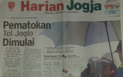 HARIAN JOGJA HARI INI: Pematokan Tol Joglo Dimulai