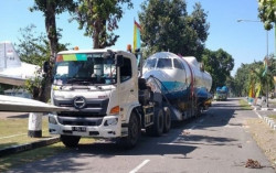 Pesawat N250 Buatan B.J Habibie Akhirnya Tiba di Jogja