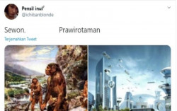 Bandingkan Prawirotaman & Sewon, Warganet Ibaratkan Zaman Purba dengan Era Modern