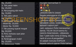 CEK FAKTA: Pesan Berantai soal Biaya Tilang Terbaru di Indonesia, Ini Faktanya...