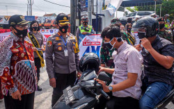 30.000 Masker Dibagikan di Kulonprogo