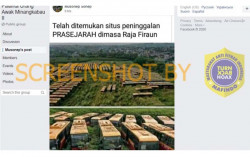 CEK FAKTA: Beredar Foto Penemuan Situs Peninggalan Prasejarah di Masa Firaun. Ini Faktanya...
