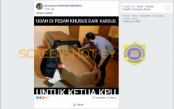 CEK FAKTA: Disiapkan Peti Mati dari Kardus untuk Ketua KPU, Ini Faktanya...
