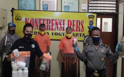 Edarkan Ribuan Pil Koplo, Dua Orang Dibekuk Aparat Polresta Jogja