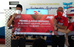 JNE dan Ruang Guru Cerdaskan Panti Asuhan