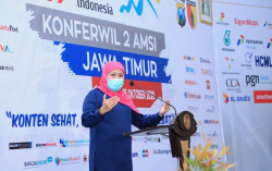 Buka Konferwil AMSI Jatim, Khofifah Sebut Jadi Momen Tepat Perangi Hate Speech
