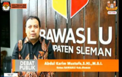 Ini Catatan Bawaslu Sleman Terkait Debat Terbuka Pertama Cabup Sleman