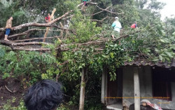 Hujan dan Angin Kencang di Magelang, Rumah dan Bangunan Sekolah Rusak