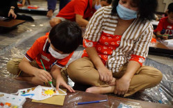 Melukis Masker untuk Edukasi Pencegahan Covid-19 Sejak Dini