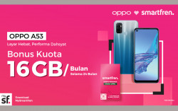 Pakai Bundling Smartfren Oppo A53 Dapat Bonus 384 GB