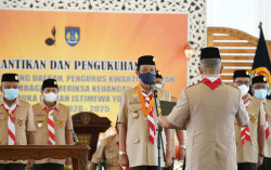 Pramuka DIY Turun Tangan Bantu Tanggulangi Covid-19