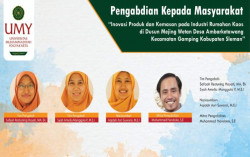 UMY Tingkatkan Daya Saing UMKM Kaus di Tengah Pandemi