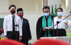 Di Masa Pandemi FIKes Unisa Yogya Laksanakan Pelantikan dan Sumpah