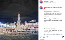 Begini Indahnya Tugu Pal Putih Tanpa Kabel Melintang, Bikin Kangen Jogja! 