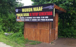 Malam Tahun Baru, Puncak Sosok Tutup Sementara