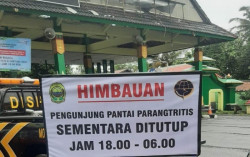 Mulai Malam Ini Pukul 18.00 WIB Wisata Pantai Lockdown