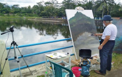  Keheningan Merapi, Karya Maestro Sidik Gugah Kepedulian Sosial Para Sukarelawan