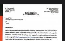 Viral Surat Keberatan Review Produk, CEO Eiger Minta Maaf