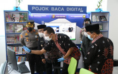 Satpas Polres Kulonprogo Dilengkapi Pojok Baca Digital