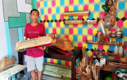 Miniatur Kapal Pesiar Asal Genjahan Berlayar Sampai Amerika