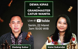 Dewa Kipas Lawan GM Irene Kharisma Sore Ini: Yang Kalah Dapat Rp100 Juta