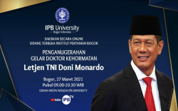 Kepala BNPB Doni Monardo Raih Gelar Doktor Kehormatan dari IPB, Ini Karyanya