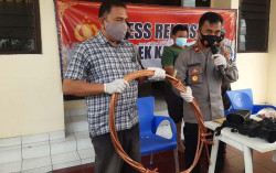 Pencuri Kabel KRL Dibekuk, Sempat Pura-Pura Lapor Polsek Kalasan