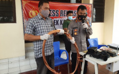 Tilap Kabel Tembaga Sisa KRL, Seorang Pekerja Dibekuk