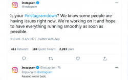 Gara-Gara Tagar Instagram Down, Warganet Ramai-Ramai Kabur ke Twitter