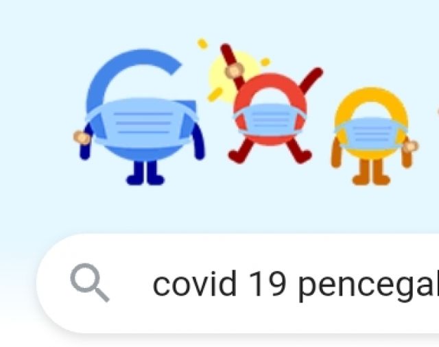 Tampil Beda, Google Doodle Hari Ini Tampil Bermasker