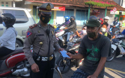 Jelang Larangan Mudik, 295 Personel Gabungan di Kulonprogo Turun ke Jalan