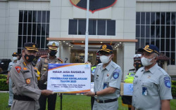 Dukung Operasi Ketupat Progo, Jasa Raharja Beri Bantuan Masker