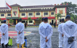 Tiga Wilayah Sumber Penularan Covid-19 di Sleman Disemprot Disinfektan
