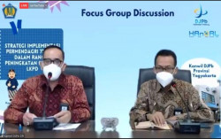 Kanwil DJPb Prov DIY Gelar FGD Strategi Implemantasi Permendagri 77/2020