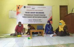 PKM UMY Dampingi Pembuatan Sertipikat Tanah Wakaf untuk Rumah Ibadah di Triwidadi Pajangan Bantul