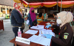 Beruntung Banget, Peserta Vaksinasi dari Kejari Gunungkidul Dapat Bingkisan Sembako