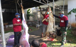 Sembelih Hewan Kurban, Anggota Paspampres Jalani Tes Antigen 