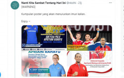 Politisi Tanah Air Ramai-Ramai Pasang Poster Ucapan Selamat Greysia-Apriyani, Warganet: Pansos!