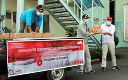 Jelang HUT RI, 1.100 Paket untuk Veteran dan Warga Isoman Tersalurkan