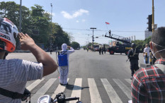 Peringatan HUT ke-76 RI: Rantis Brimob Polda DIY Turun ke Jalan Ajak Hormat Bendera