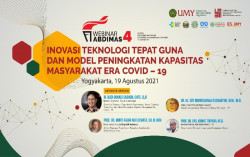 Tetap Berkarya & Berinovasi Saat Pandemi Covid-19, UMY Gelar Webinar Nasional  Abdimas ke-4