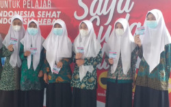 Ratusan Santri Ponpes Sunan Pandanaran Divaksin